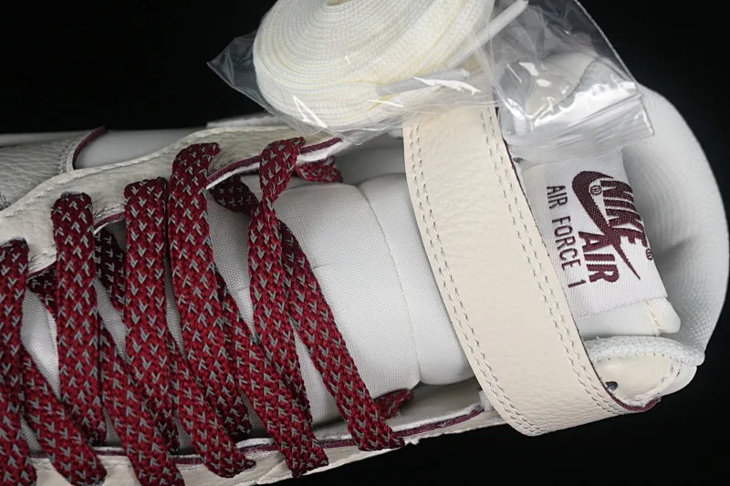 All categories Nk Air Force 1 Air Force series Nk Air Force 1 Mid Air Force mid-top Nk Air Force 1'07 Mid burgundy pearlescent small hook Air Force One mid-top casual sneakers SG2356-803